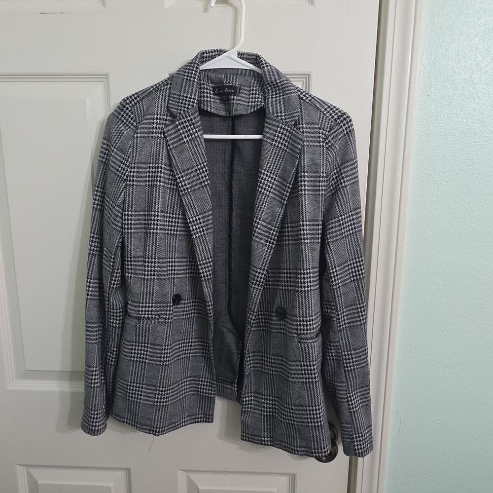 Love Tree Plaid Blazer